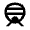 Bullet Train Icon from Outlined Line - Material Pro Set