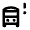 Bus Alert Icon from Rounded Line - Material Pro Set