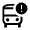 Bus Alert Icon from Sharp Line - Material Symbols Set