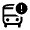 Bus Alert Icon from Outlined Line - Material Symbols Set