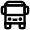 Bus Front Icon from Atlas Line Set