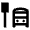Bus Stop Icon from Outlined Line - Material Pro Set