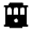 Cable Car Fill Icon from Outlined Fill - Material Symbols Set