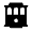 Cable Car Fill Icon from Rounded Fill - Material Symbols Set