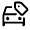Car Tag Icon from Rounded Line - Material Symbols Set