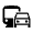 Commute Icon from Sharp Line - Material Symbols Set