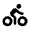 Directions Bike Icon from Rounded Line - Material Pro Set