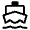 Directions Boat Icon from Rounded Line - Material Symbols Set