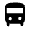 Directions Bus Fill Icon from Rounded Fill - Material Symbols Set
