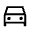 Directions Car Icon from Sharp Line - Material Symbols Set