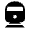 Directions Railway 2 Fill Icon from Outlined Fill - Material Symbols Set