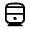 Directions Railway Icon from Outlined Line - Material Symbols Set