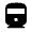 Directions Railway Fill Icon from Rounded Fill - Material Symbols Set
