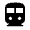 Directions Subway Fill Icon from Rounded Fill - Material Symbols Set