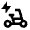 Electric Bike Fill Icon from Outlined Fill - Material Pro Set