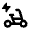Electric Bike Fill Icon from Rounded Fill - Material Pro Set