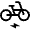Electric Bike Icon from Outlined Line - Material Symbols Set
