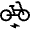 Electric Bike Icon from Rounded Line - Material Symbols Set