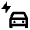 Electric Car Icon from Outlined Line - Material Pro Set