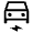 Electric Car Icon from Outlined Line - Material Symbols Set