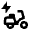 Electric Moped Icon from Outlined Line - Material Pro Set