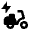 Electric Moped Fill Icon from Outlined Fill - Material Pro Set