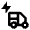 Electric Rickshaw Icon from Outlined Line - Material Pro Set