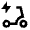 Electric Scooter Icon from Sharp Line - Material Pro Set