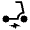 Electric Scooter Fill Icon from Sharp Fill - Material Symbols Set