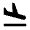 Flight Land Fill Icon from Outlined Fill - Material Pro Set