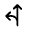 Fork Left Fill Icon from Rounded Fill - Material Symbols Set
