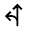 Fork Left Fill Icon from Outlined Fill - Material Symbols Set