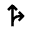 Fork Right Fill Icon from Outlined Fill - Material Pro Set