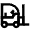 Forklift Warehouse Vehicle Icon from Atlas Line Set