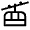 Gondola Lift Icon from Sharp Line - Material Symbols Set