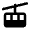 Gondola Lift Fill Icon from Rounded Fill - Material Pro Set