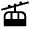 Gondola Lift Fill Icon from Sharp Fill - Material Symbols Set
