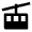 Gondola Lift Fill Icon from Outlined Fill - Material Pro Set