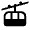 Gondola Lift Fill Icon from Rounded Fill - Material Symbols Set