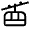 Gondola Lift Icon from Outlined Line - Material Symbols Set