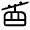 Gondola Lift Icon from Rounded Line - Material Symbols Set
