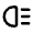 Headlight High Icon from Rounded Line - Material Pro Set