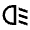 Headlight Low Icon from Sharp Line - Material Pro Set