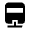 Monorail Fill Icon from Outlined Fill - Material Symbols Set