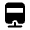 Monorail Fill Icon from Rounded Fill - Material Symbols Set