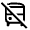 No Transfer Icon from Outlined Line - Material Symbols Set