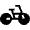 Pedal Bike Fill Icon from Sharp Fill - Material Symbols Set