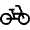 Pedal Bike Icon from Outlined Line - Material Symbols Set