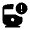 Railway Alert Fill Icon from Rounded Fill - Material Symbols Set