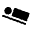 Airline Seat Flat Angled Fill Icon from Sharp Fill - Material Symbols Set